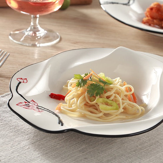 Floral Irregular Shaped Tableware