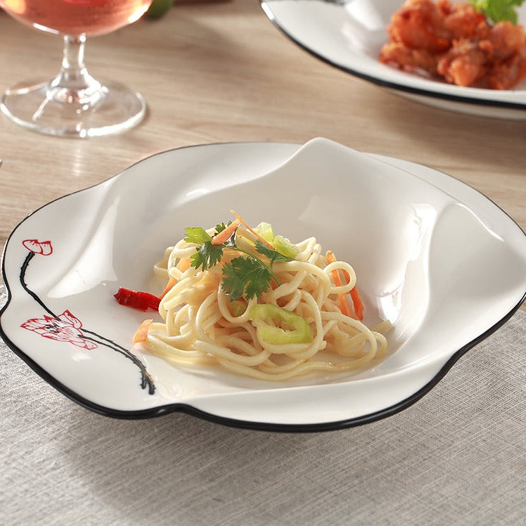 Floral Irregular Shaped Tableware