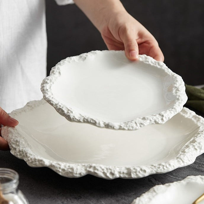 Ceramic Plate Example Shapes Irregular Ceramic Dinner Plates - Unique Dining Style