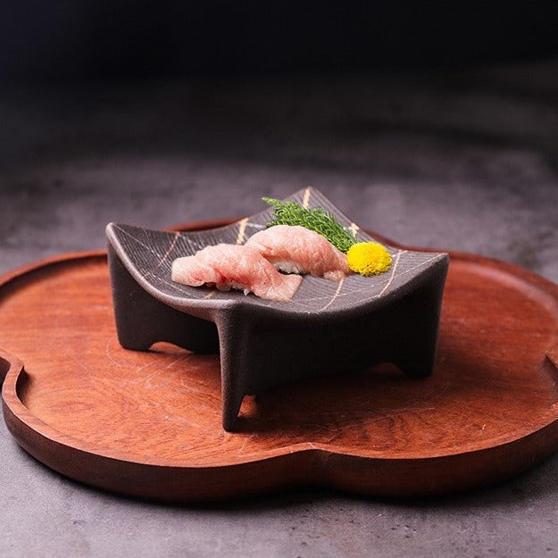 Irregular Shape Japanese Inspired Ceramic Sushi Plate