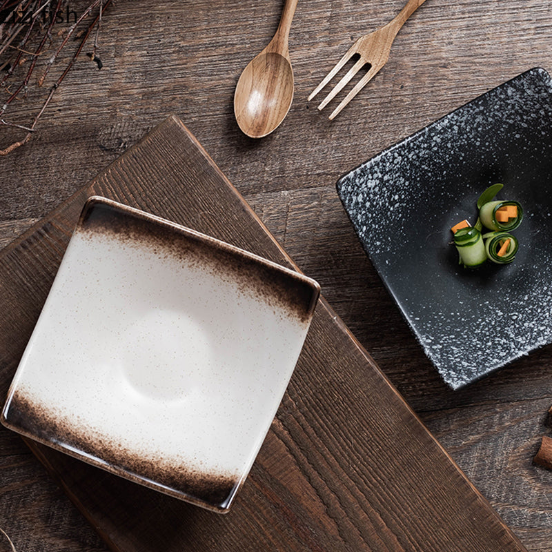 Japanese Inspired Irregular Ceramic Plate