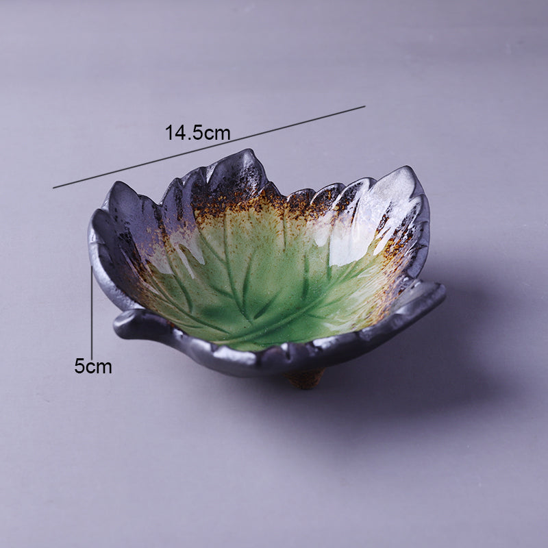 Leaf Shaped Ceramic Plate