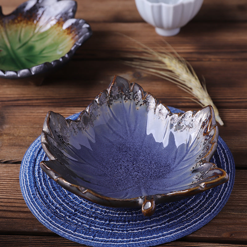 Leaf Shaped Ceramic Plate