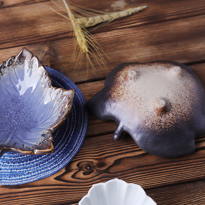 Leaf Shaped Ceramic Plate