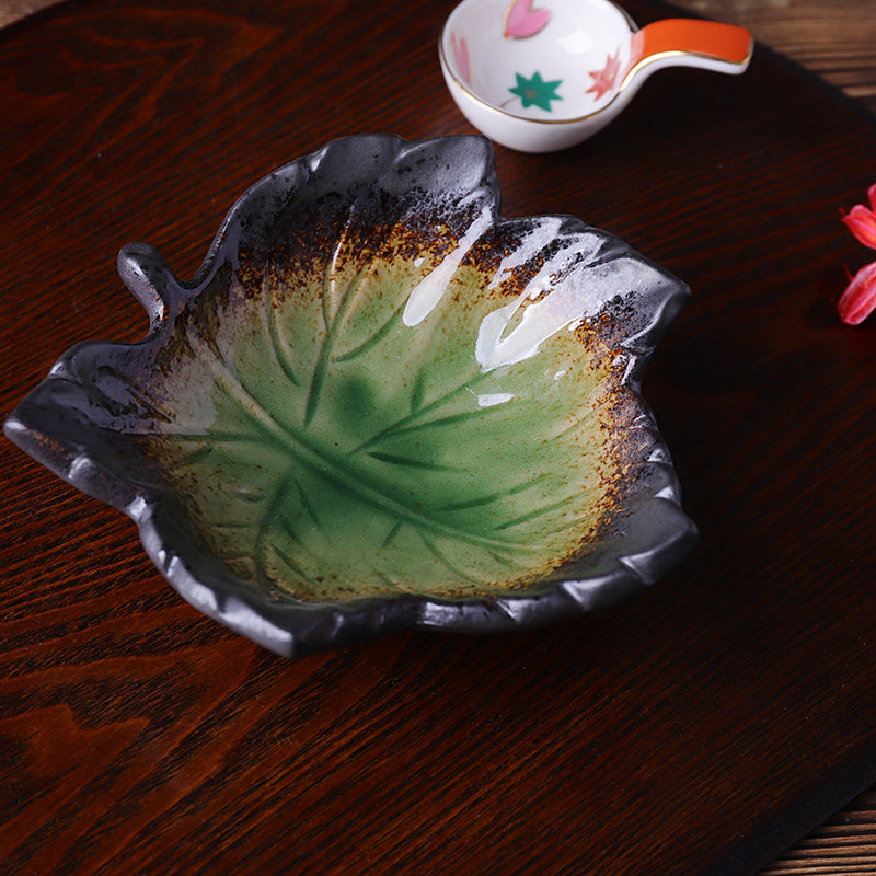 Leaf Shaped Ceramic Plate