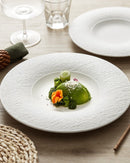 Minimalistic Ceramic White Plate