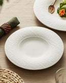 Minimalistic Ceramic White Plate