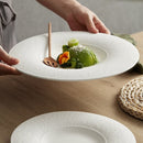 Minimalistic Ceramic White Plate