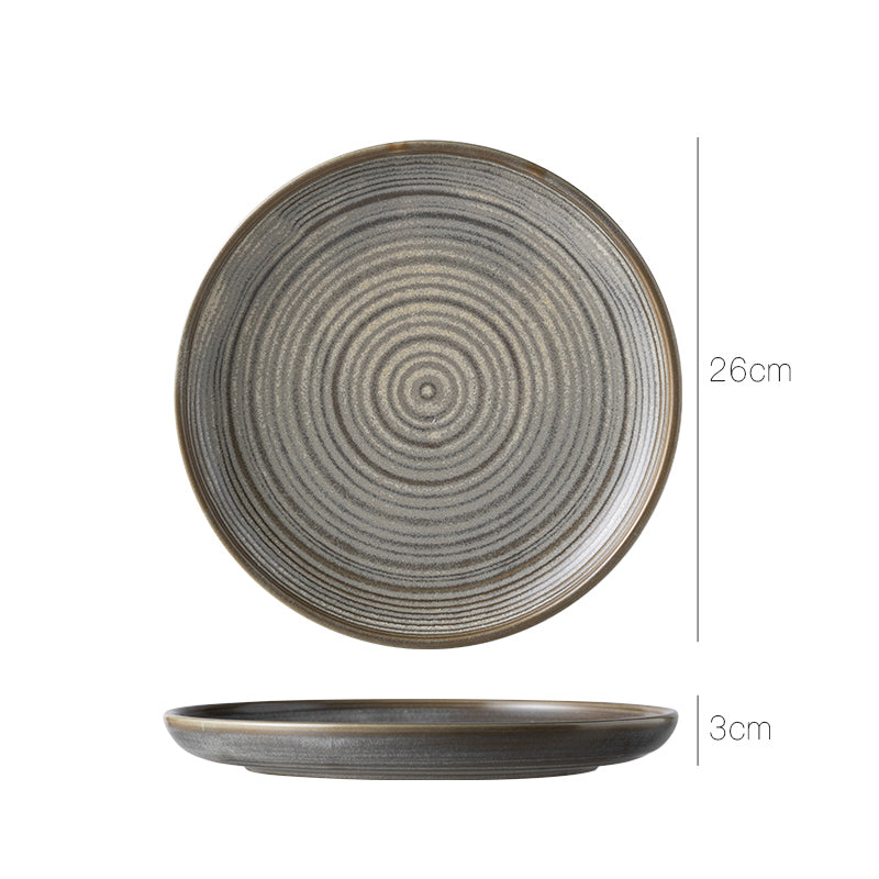 Round Ceramic Dinner Plate