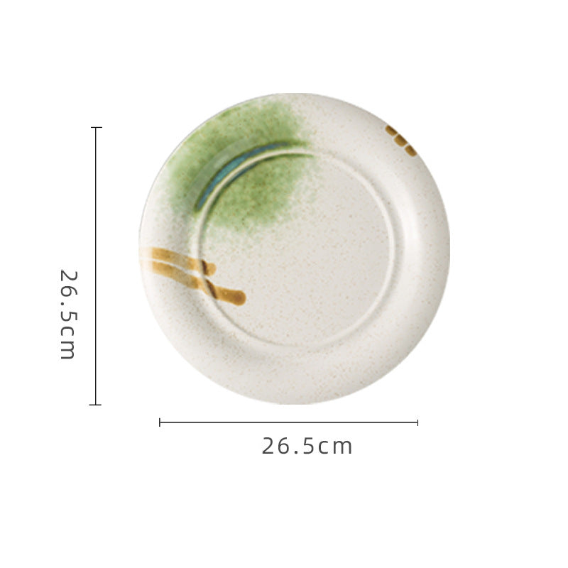 Round Ceramic Flat Plates 2 Sizes