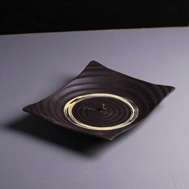 Square Retro Inspired Ceramic Plate