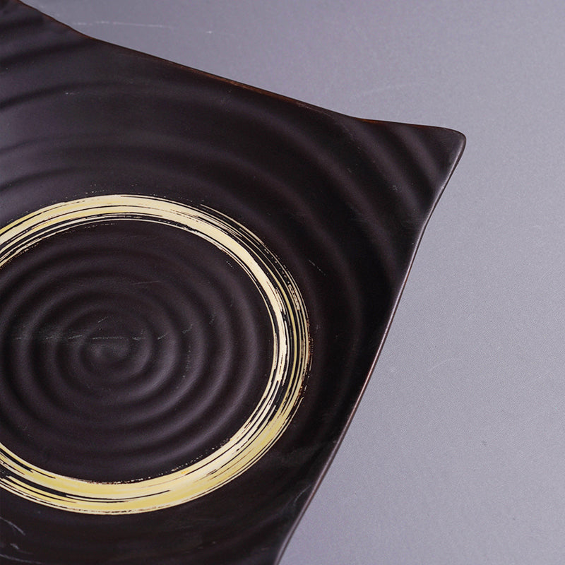 Square Retro Inspired Ceramic Plate