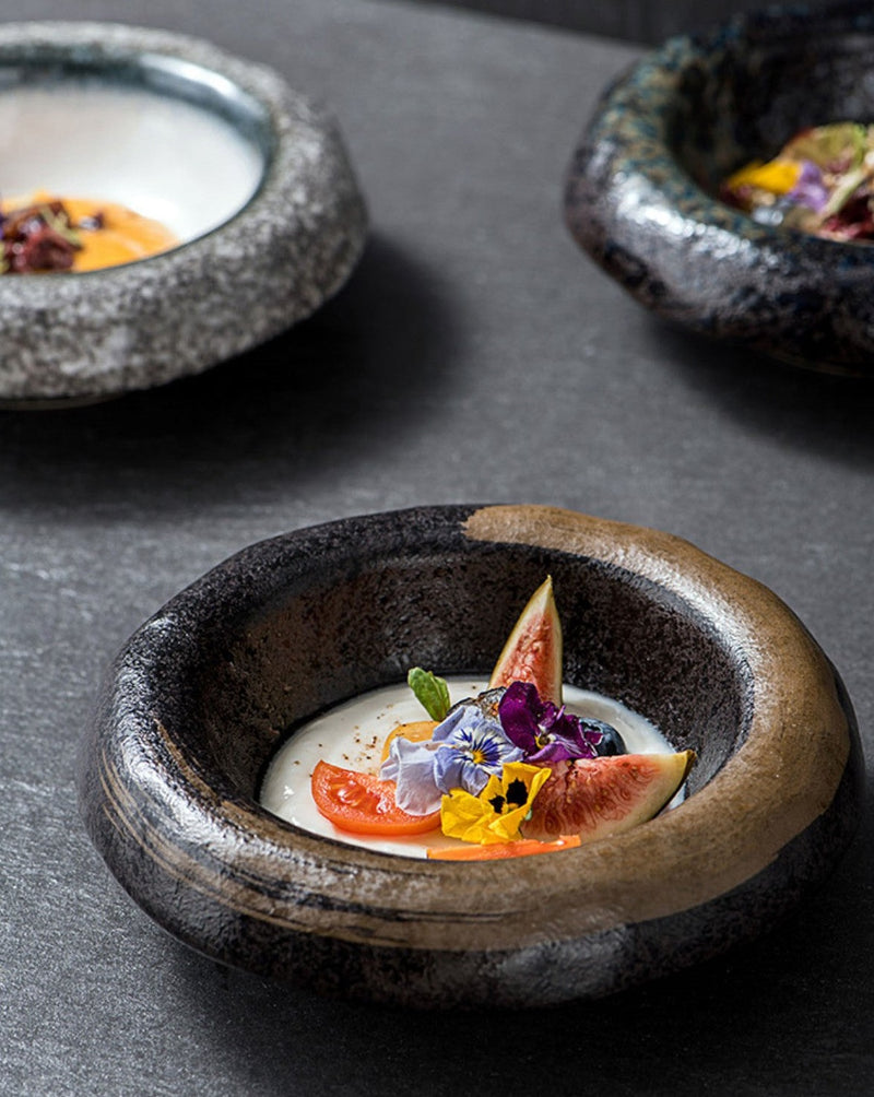 Unique Molecular Cuisine Inspired Stone Style Plate