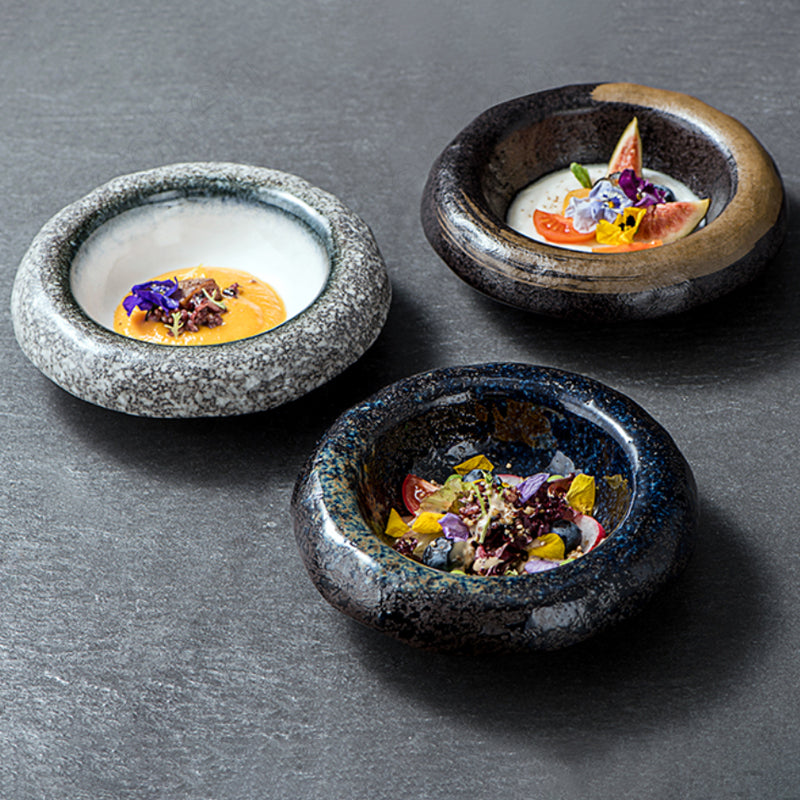 Unique Molecular Cuisine Inspired Stone Style Plate