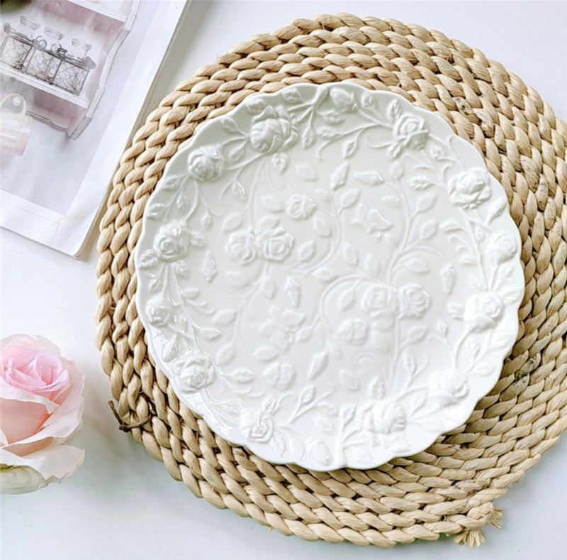 Vintage Style Cake Desert Plate Dish