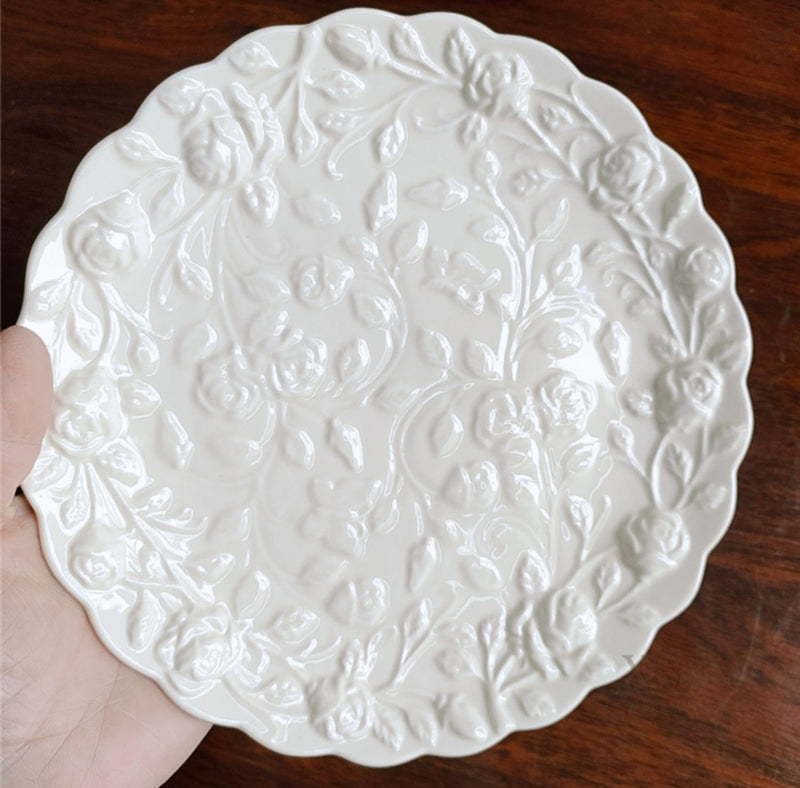 Vintage Style Cake Desert Plate Dish