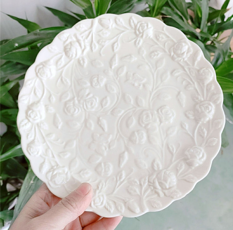 Vintage Style Cake Desert Plate Dish