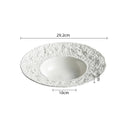 White Porcelain Pasta Salad Plate