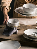 Nordic Ceramics Irregular Shape Plate Bowl Cup