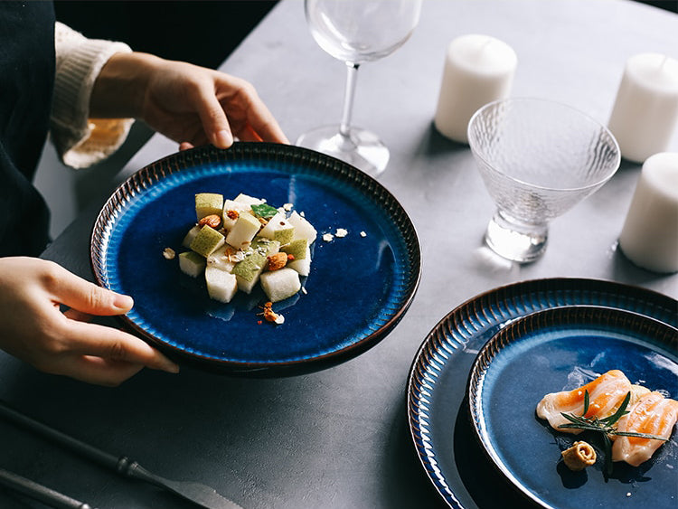 BlueStripe Creative Nordic Ceramic Plate Dinnerware