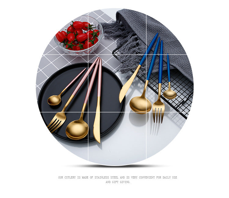 Gold Stainless Steel Luxury Cutlery Set