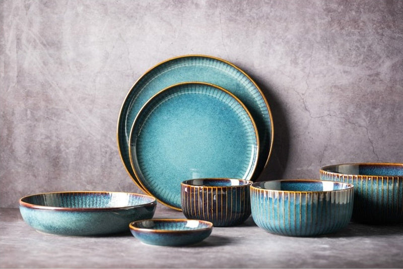 Nordic Style Kiln Glazed Ceramic Plates