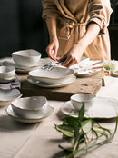 Nordic Ceramics Irregular Shape Plate Bowl Cup