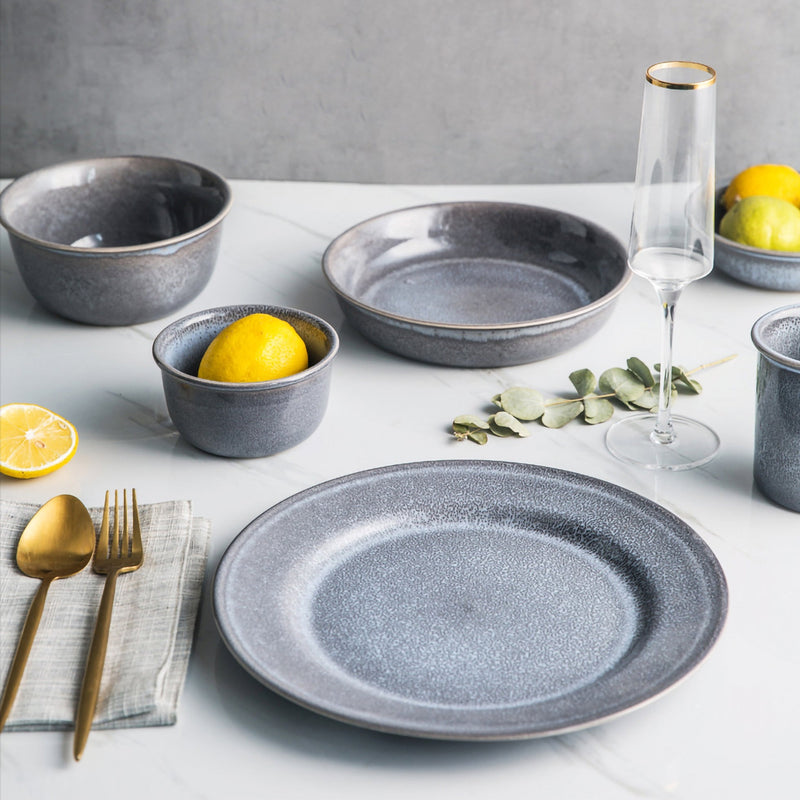 Scandinavian Design with Grey Tones Ceramic Plates (FREE guide include