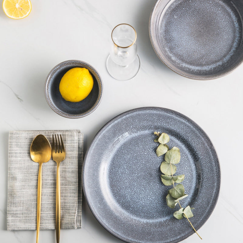 Scandinavian Design with Grey Tones Ceramic Plates