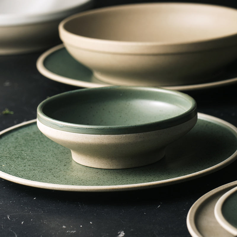 Mint Green Round Ceramic Plates