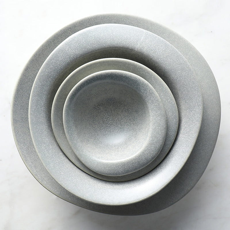 Stone Grey Irregular Shape Ceramic Plate