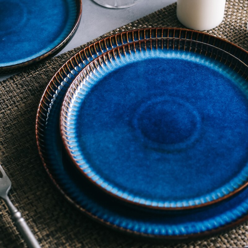 BlueStripe Creative Nordic Ceramic Plate Dinnerware
