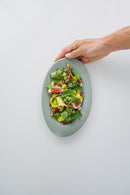 Stone Grey Irregular Shape Ceramic Plate