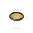 Ice Split Glaze Blue Ceramic Plates