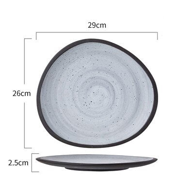 Nordic Style Retro Dinner Set Plate Bowl Cup