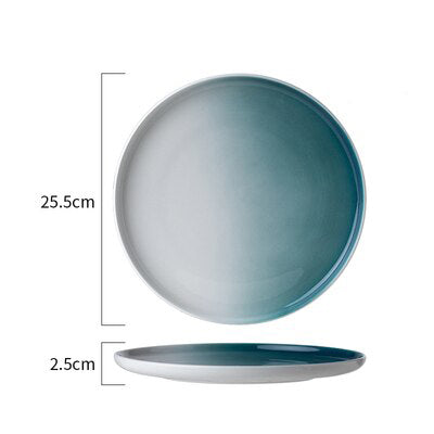 Creative Plate Western Style Ceramic 2 Sizes