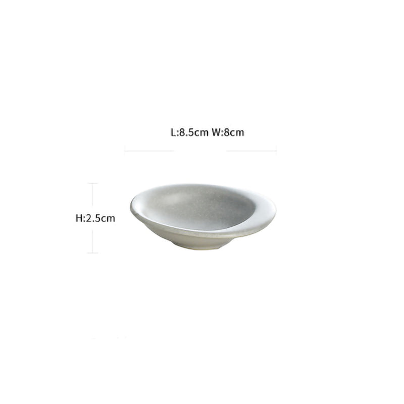 Stone Grey Irregular Shape Ceramic Plate