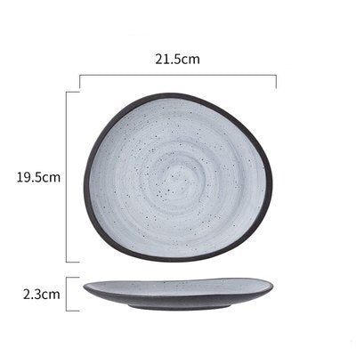 Nordic Style Retro Dinner Set Plate Bowl Cup