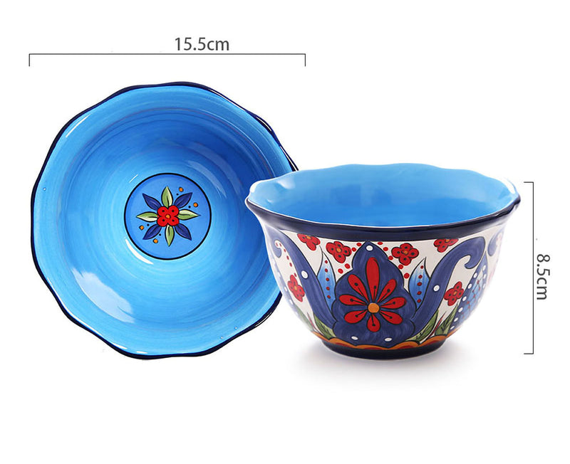 Hand-Painted Porcelain Lotus Shaped Flower Edition Plates