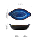 Irregular Shape Deep Ceramic Plate