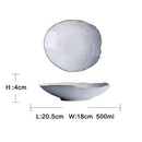 Nordic Ceramics Irregular Shape Plate Bowl Cup