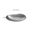 Stone Grey Irregular Shape Ceramic Plate